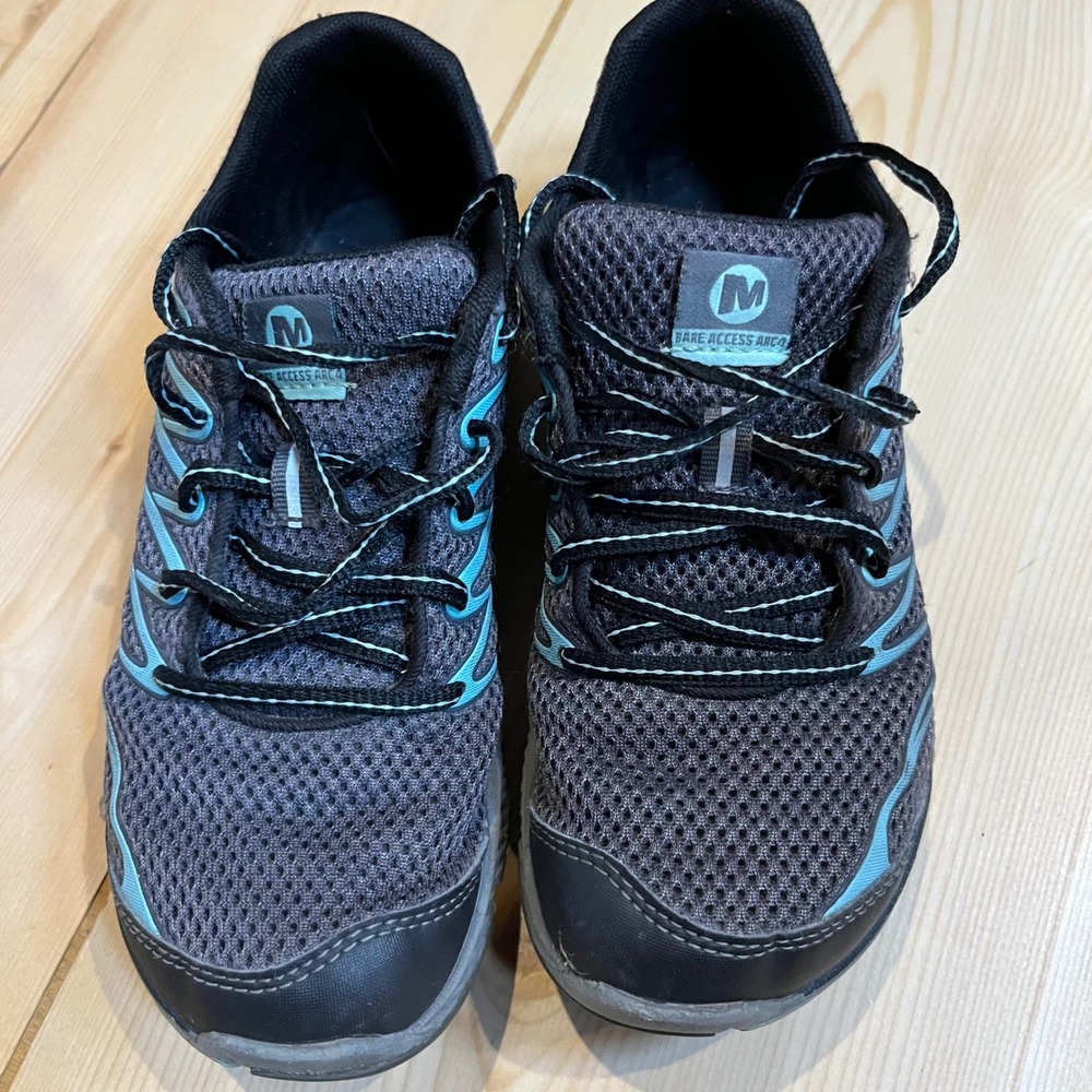 Merrell‎ Bare Access Arc 4 Womens 7 Trail Running Shoes Black Adventurine J03934